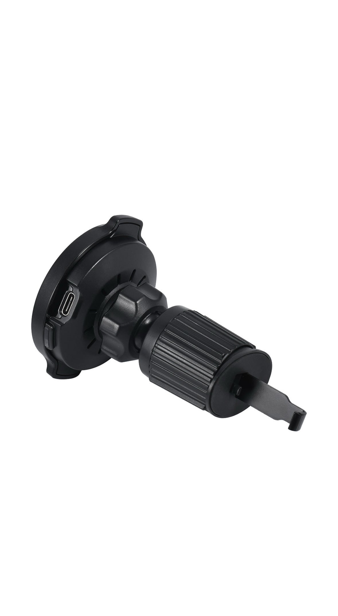 2 in 1 Smartphone holder car - magsafe charger & phone holder - air vents - Black
