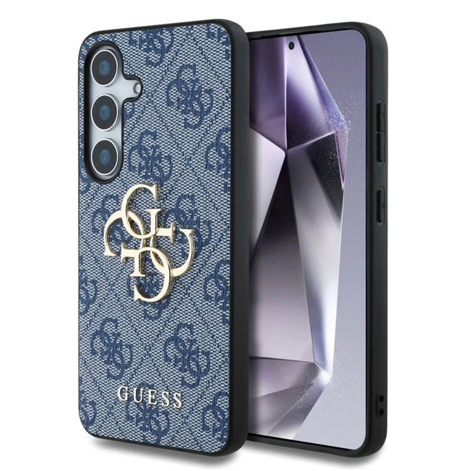 Samsung Galaxy S25 Backcover Hülle - 4G PU Großes Logo - Blau