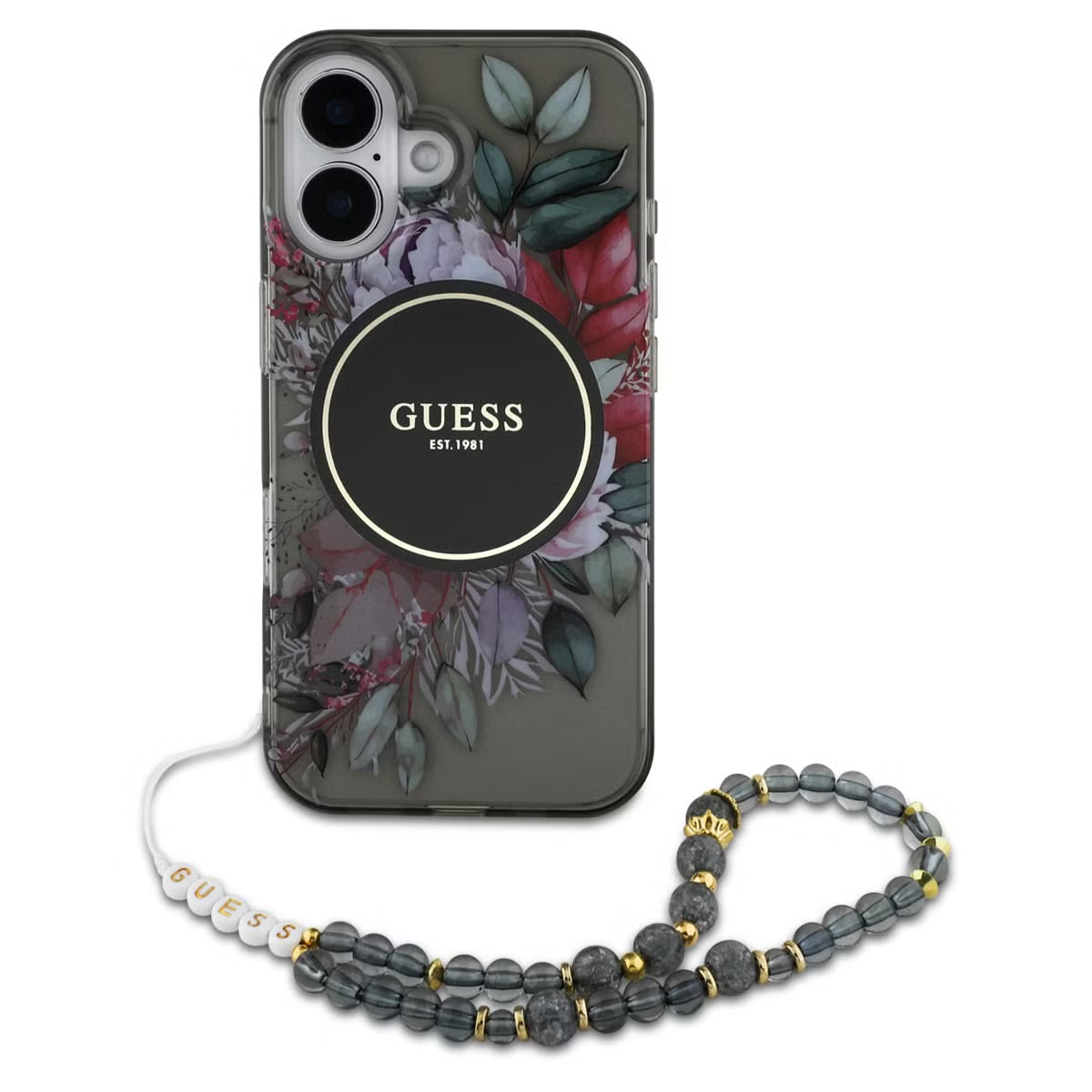 iPhone 16 (mit Band) – Blumen