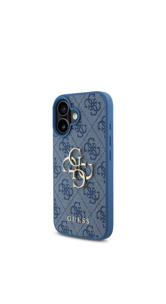 iPhone 16 - 4G Metal Logo Back Cover - Blue