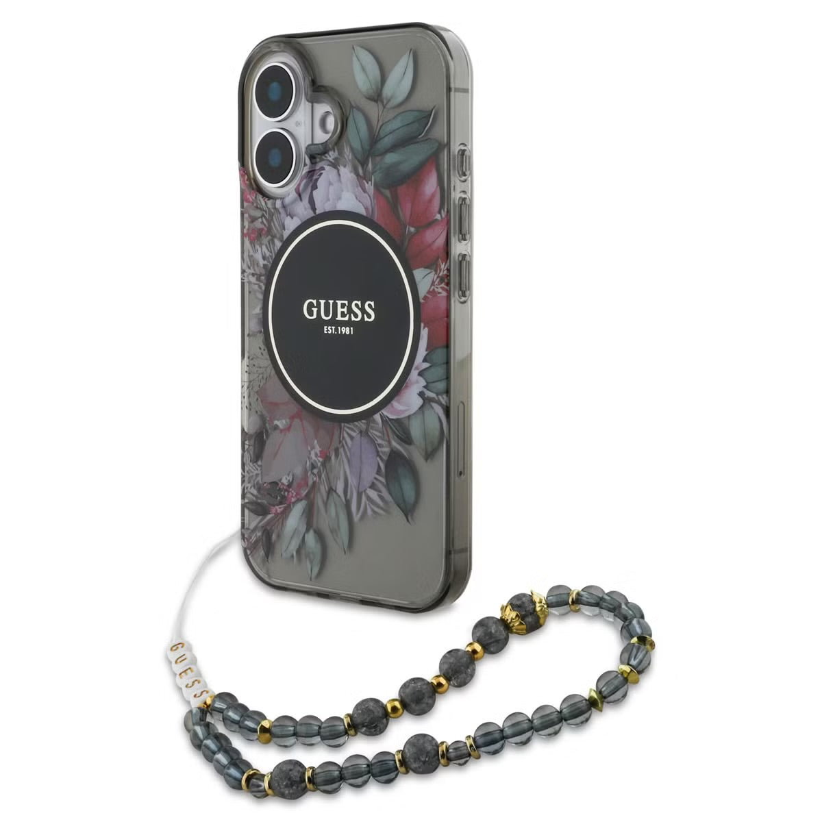iPhone 16 (mit Band) – Blumen