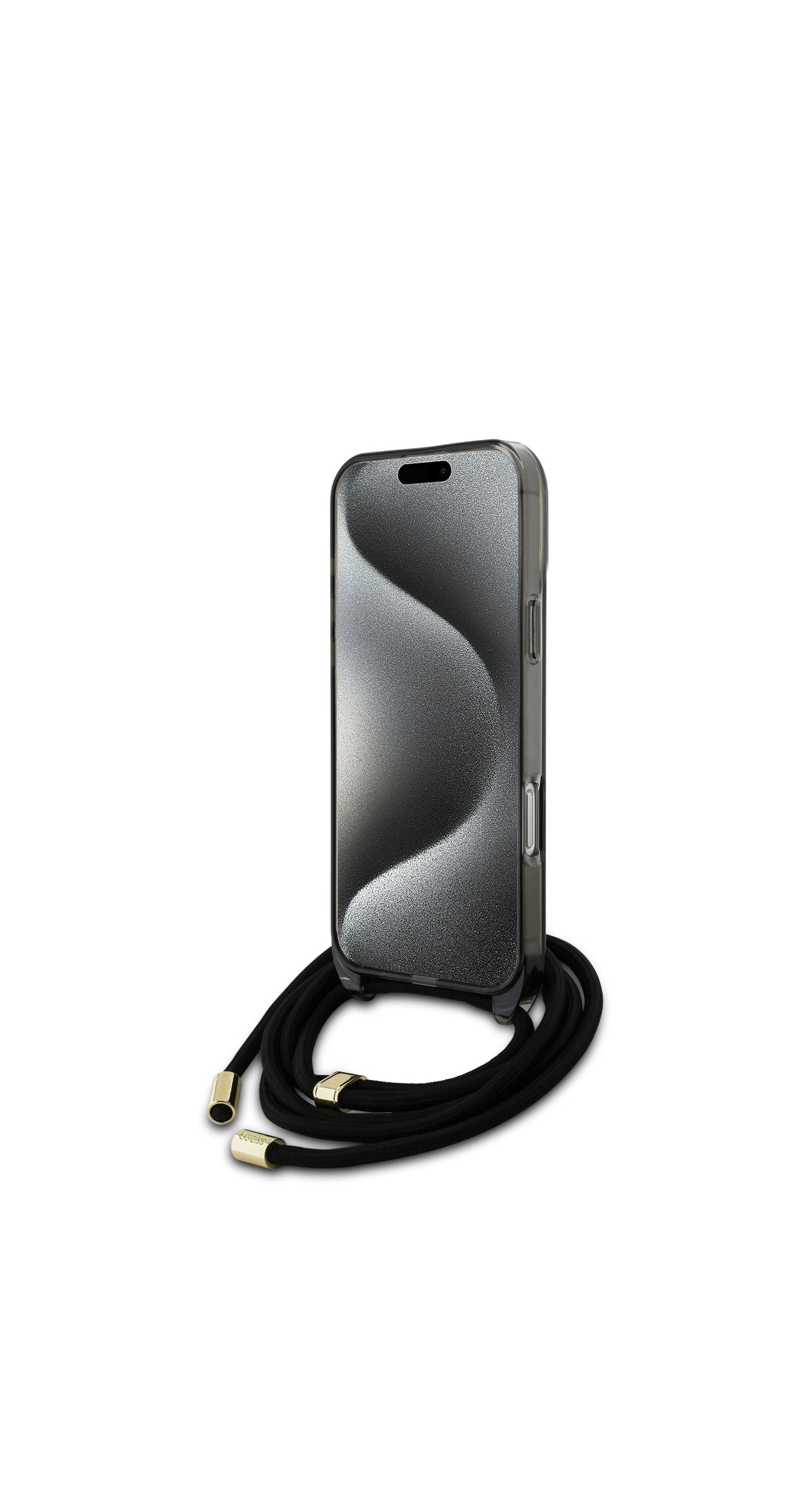 iPhone 16 Pro - black hard case - Crossbody Cord - MagSafe - Black