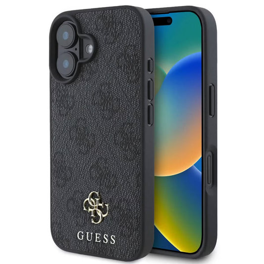 iPhone 16 - 4G Metal Logo Back Cover - Black