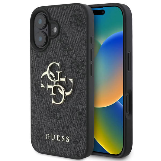 iPhone 16 - 4G Metal Logo Back Cover - Black
