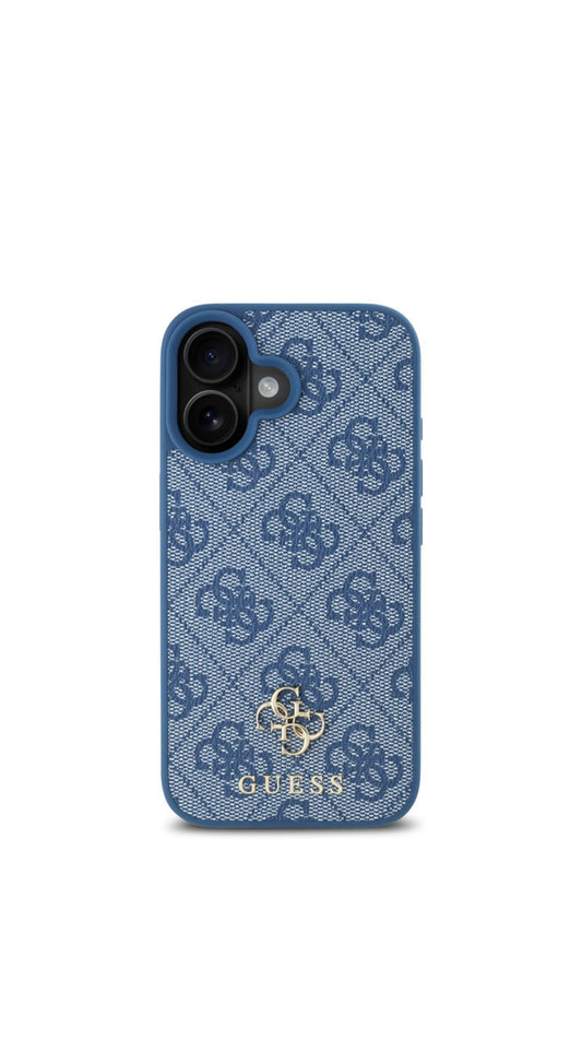 iPhone 16 - 4G Metal Logo Back Cover - Blue